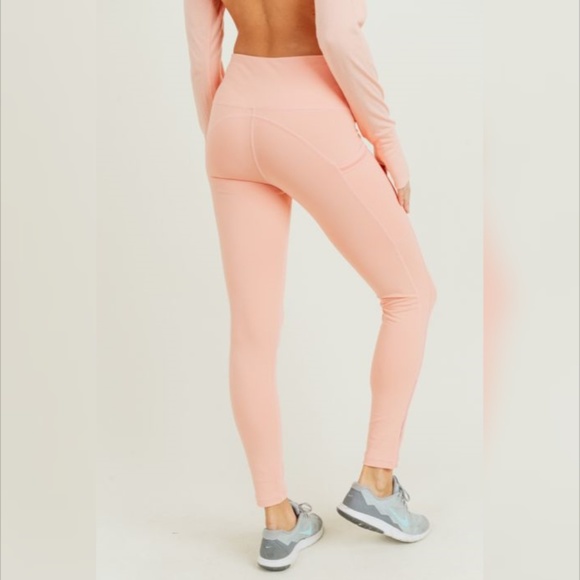 Highwaist Side-Mesh & Slit Full Leggings - Picture 6 of 8